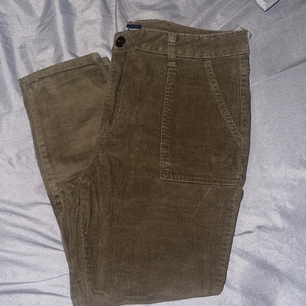 #2 Jones New York Olive Corduroy Skinny Pants